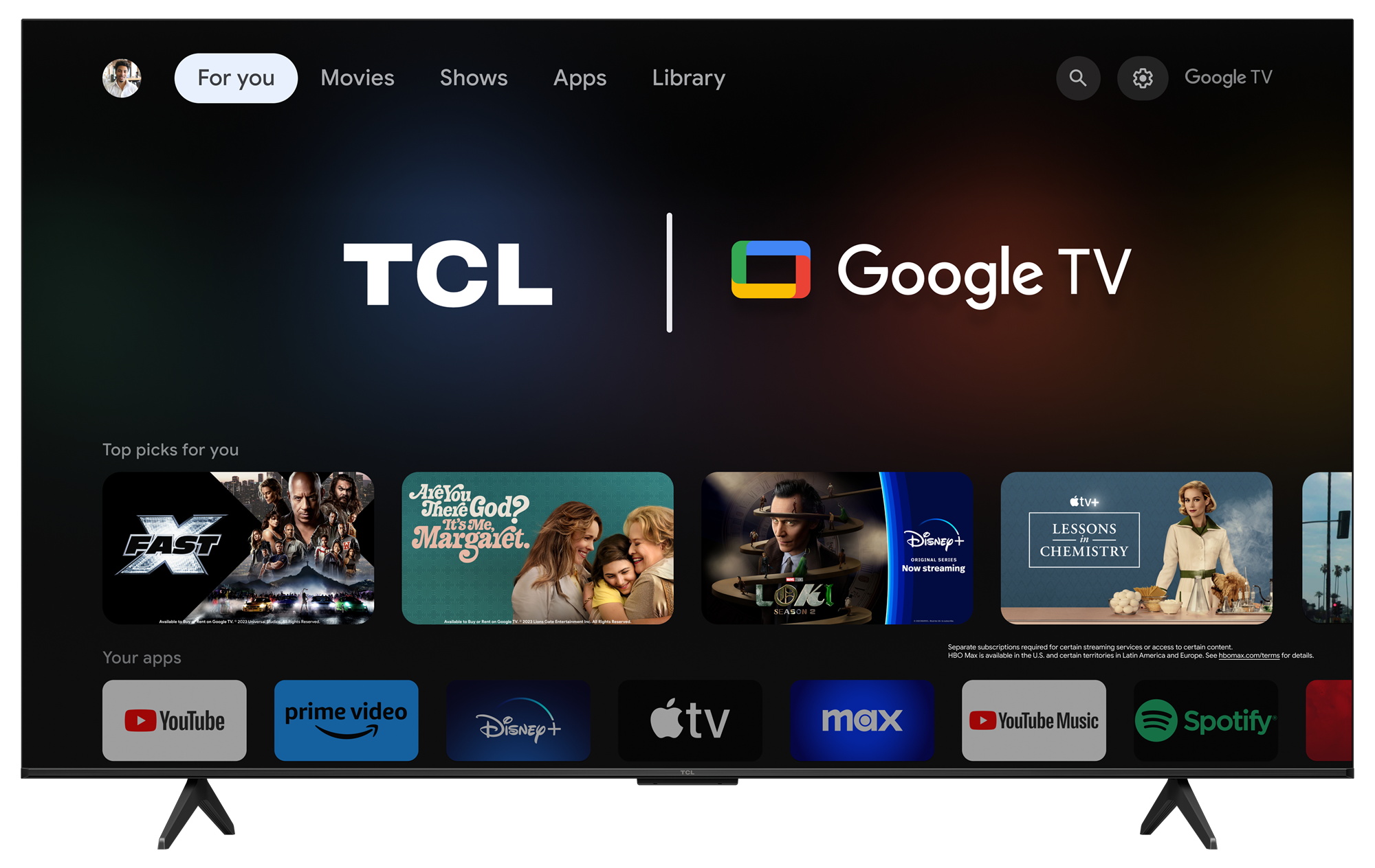65" TCL 65P755