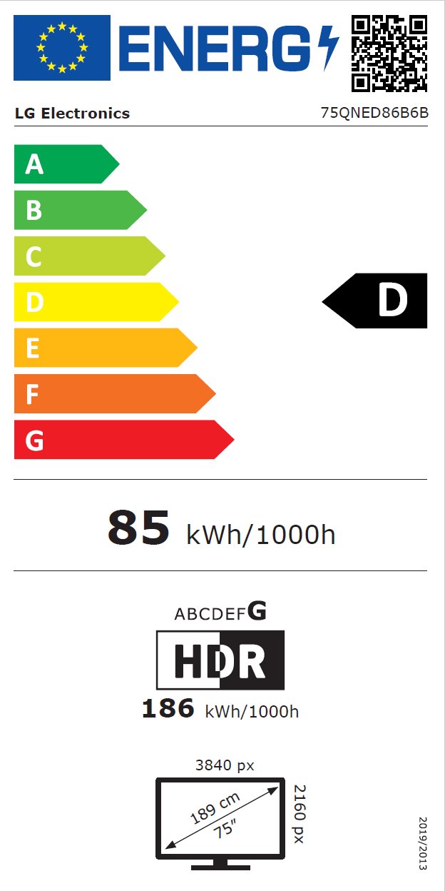 75" LG 75QNED86B6B (2026)