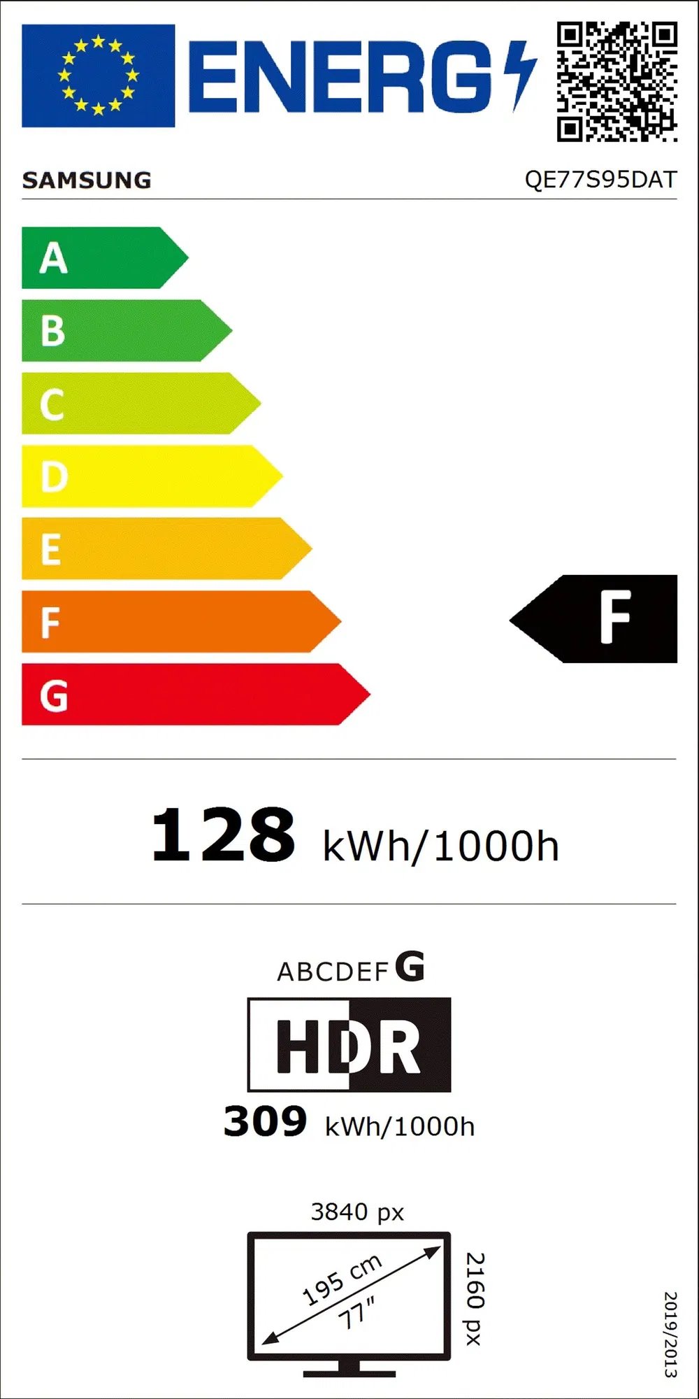 77" SAMSUNG QE77S95D (2024)