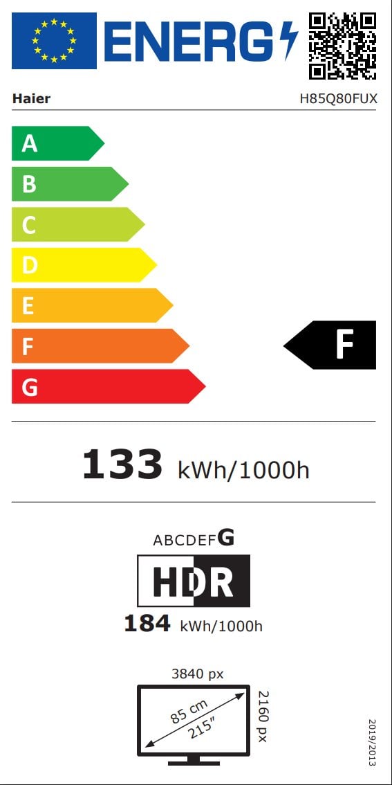 85" Haier H85Q80FUX (2025)