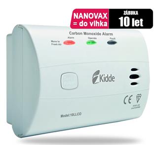 NANOWAX Detektor CO Kidde 10LLCO, odolný proti vlhkosti