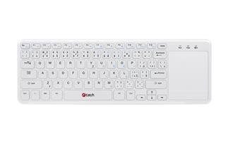 C-TECH WLTK-01W, bezdrátová klávesnice s touchpadem