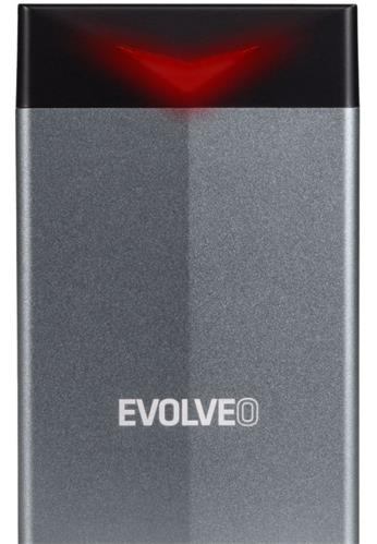 EVOLVEO 2.5" Tiny G2, 10GBps, externí rámeček na HDD, USB A 3.1 + redukce USB A/USB C