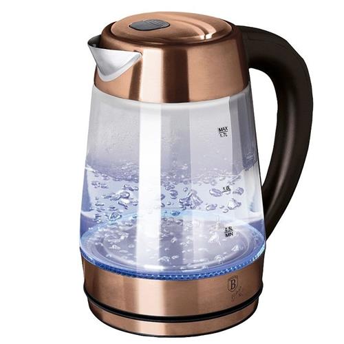 BerlingerHaus Rychlovarná konvice s nastavením teploty Rosegold Metallic Line, 1,7 l