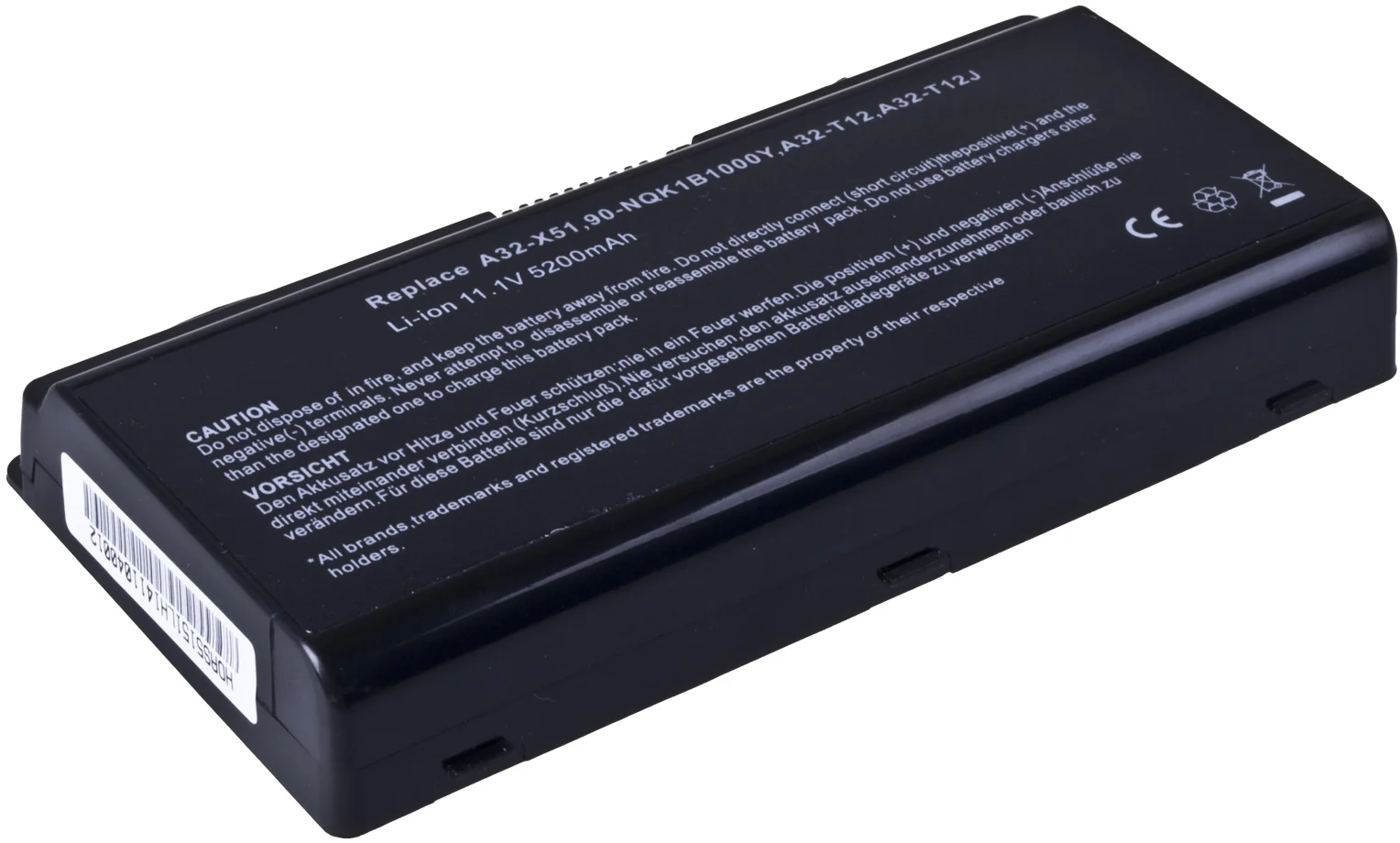 AVACOM Asus X51, X58 series A32-X51, A32-T12 Li-Ion 11,1V 5200mAh/58Wh