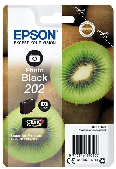 Epson Singlepack Photo Black 202 Claria Premium Ink černá foto - originální