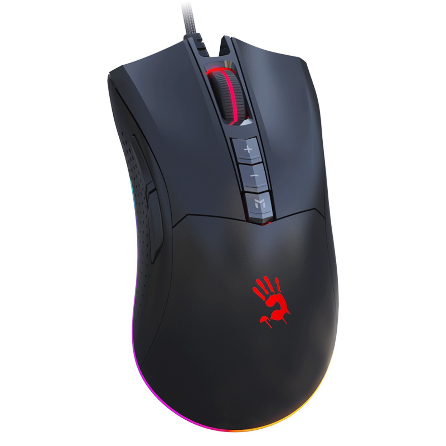 A4tech Bloody Esports ES9 Plus, podsvietená herná myš, 10000 DPI, USB, čierna