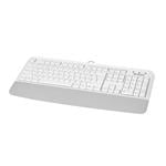 A4tech FK20 FStyler, multimediálna kancelárska klávesnica, CZ/US, USB, biela