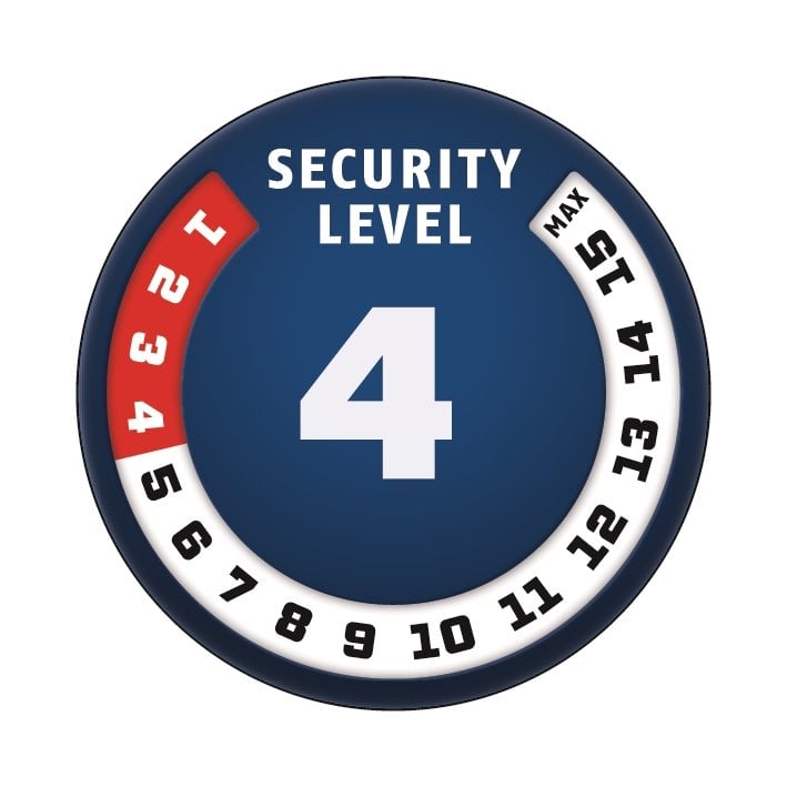 ABUS 4804K/75 red Steel-O-Chain / řetězový zámek