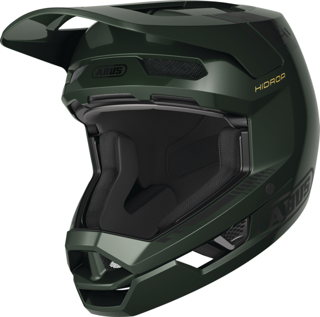 Abus HiDrop moss green vel.S (55-56) / celoobličejová přilba