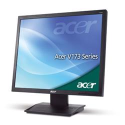 ACER 17''LCD V173Bbdm 1280×1024,7000:1,250cd/m2, 5MS, DVI, repro, Black, ECO