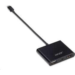 Acer 3 IN 1 USB-C GEN1 TO PD, HDMI, USB(A) - DONGLE, BLACK