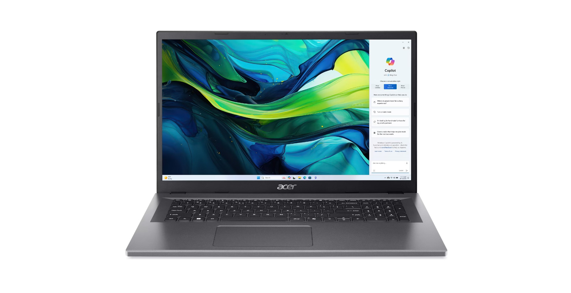 Acer Aspire Go 17 Steel Gray (AG17-31P-35NB) (NX.J45EC.001)