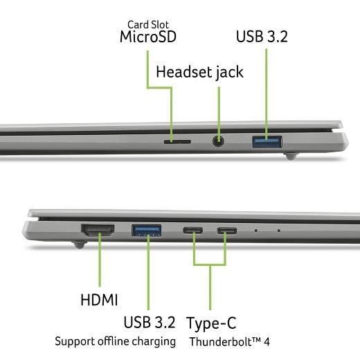 Acer Swift 16 AI Gray (SF16-71T-92X4) (NX.JU1EC.003)