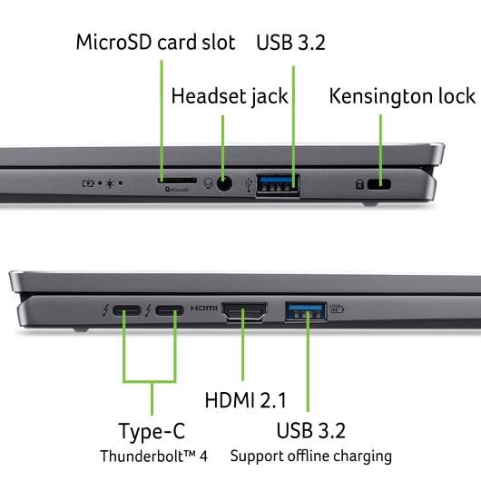 Acer Swift Go 16 Gray (SFG16-72-598D) (NX.KWNEC.003)