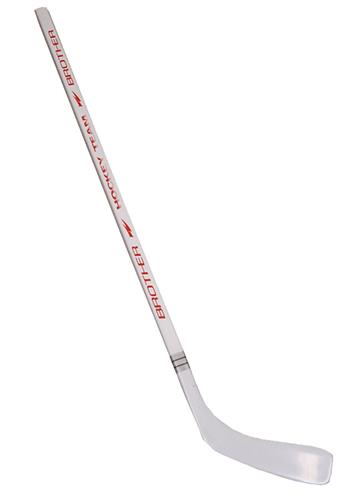 ACRA H3377-LE  Hokejka plastová s dýhou147cm - levá - bílá