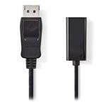 Adaptačný kábel NEDIS DisplayPort na HDMI/ zástrčka DisplayPort - vstup HDMI/ 0,20 m/ čierny
