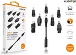 Adaptér Aligator USB-C pre notebooky a ultrabooky so 7 vymeniteľnými koncovkami