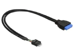 Adaptér DeLock USB 3.0 19-pinový samec na USB 2.0 8-pinový samec
