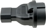Adaptér IEC C14 samec na SCHUKO CEE 7/3 samica, napätie 230 V, max. prúd 10 A
