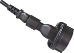 Adaptér IEC C14 samec na SCHUKO CEE 7/3 samica, napätie 230 V, max. prúd 10 A
