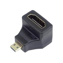 Adapter Micro HDMI Male na HDMI Female zahnutý do pravého úhlu 90°