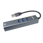 Adaptér PremiumCord USB-A na gigabitový 10/100/1000Mbps + 3x konektor USB3.0