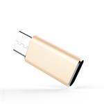Adaptér PremiumCord USB-C/male - USB2.0 Micro-B/female, zlatý