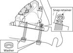 Adaptér SHIMANO pre kotúčové brzdy. Ploché uchytenie SM-MA-R160D/D 160 mm DD typ vzadu