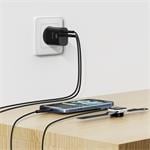 Adaptér Swissten Edge GaN 45 W, čierny  
