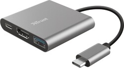 Adaptér Trust Dalyx 3-v-1 s viacerými portmi USB-C