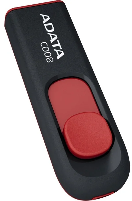 ADATA C008 Classic 64GB čierny/červený AC008-64G-RKD