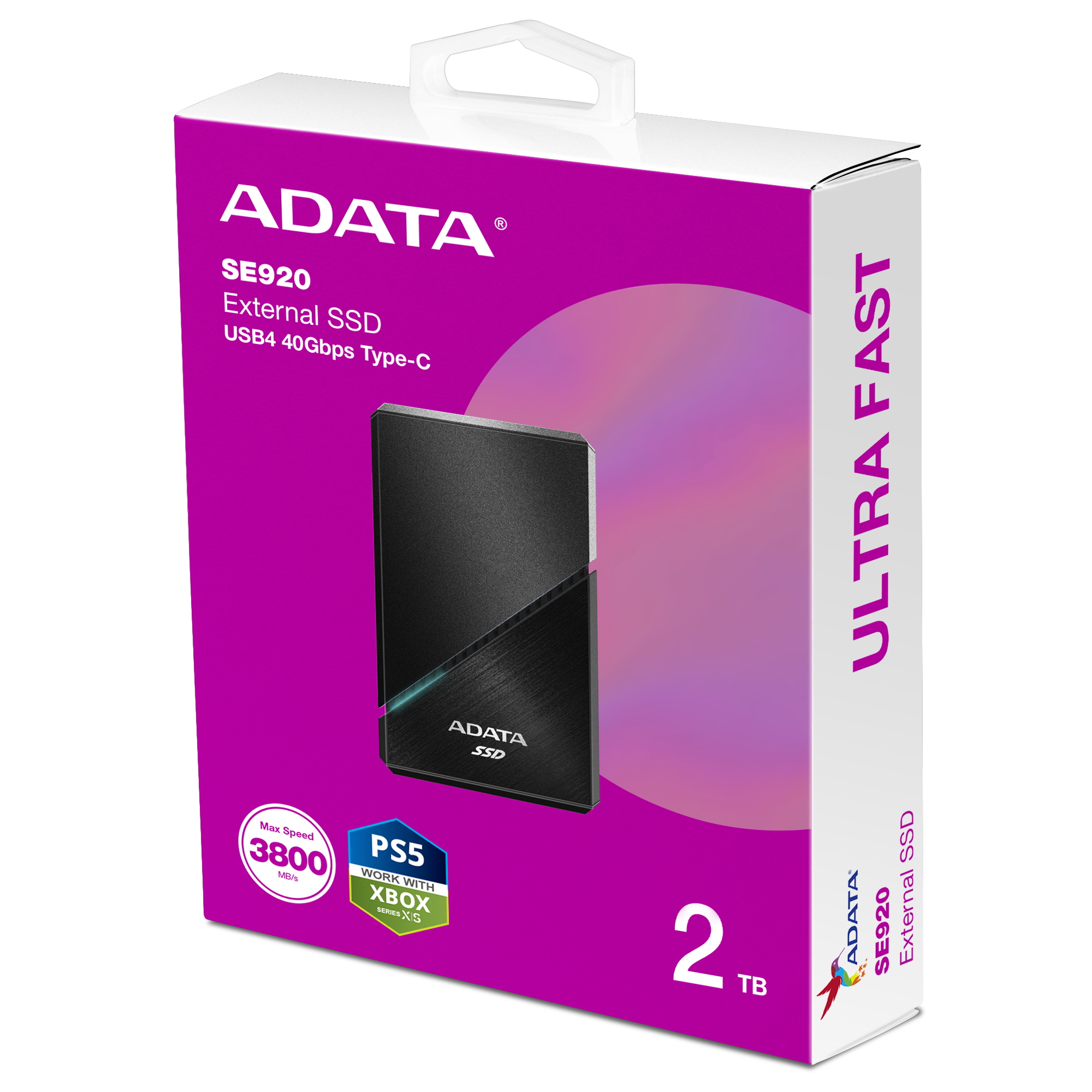 ADATA SE920 2TB SSD čierny