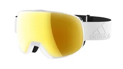 adidas Sport eyewear PROGRESSOR S - White shiny - Gold mirror (antifog)