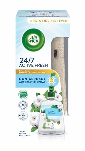 Air Wick Active Fresh Svěží bavlna 228ml komplet