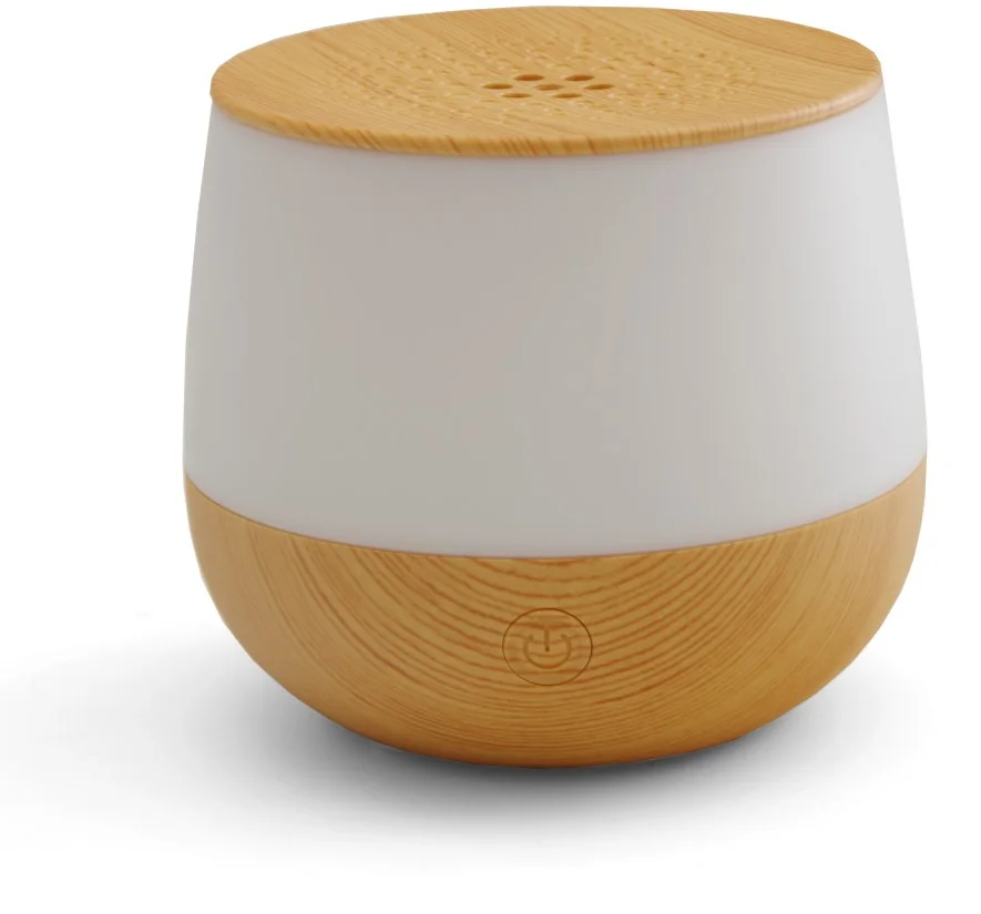 Airbi aroma difuzér s možnosťou osvetlenia LOTUS - svetlé drevo BI5035