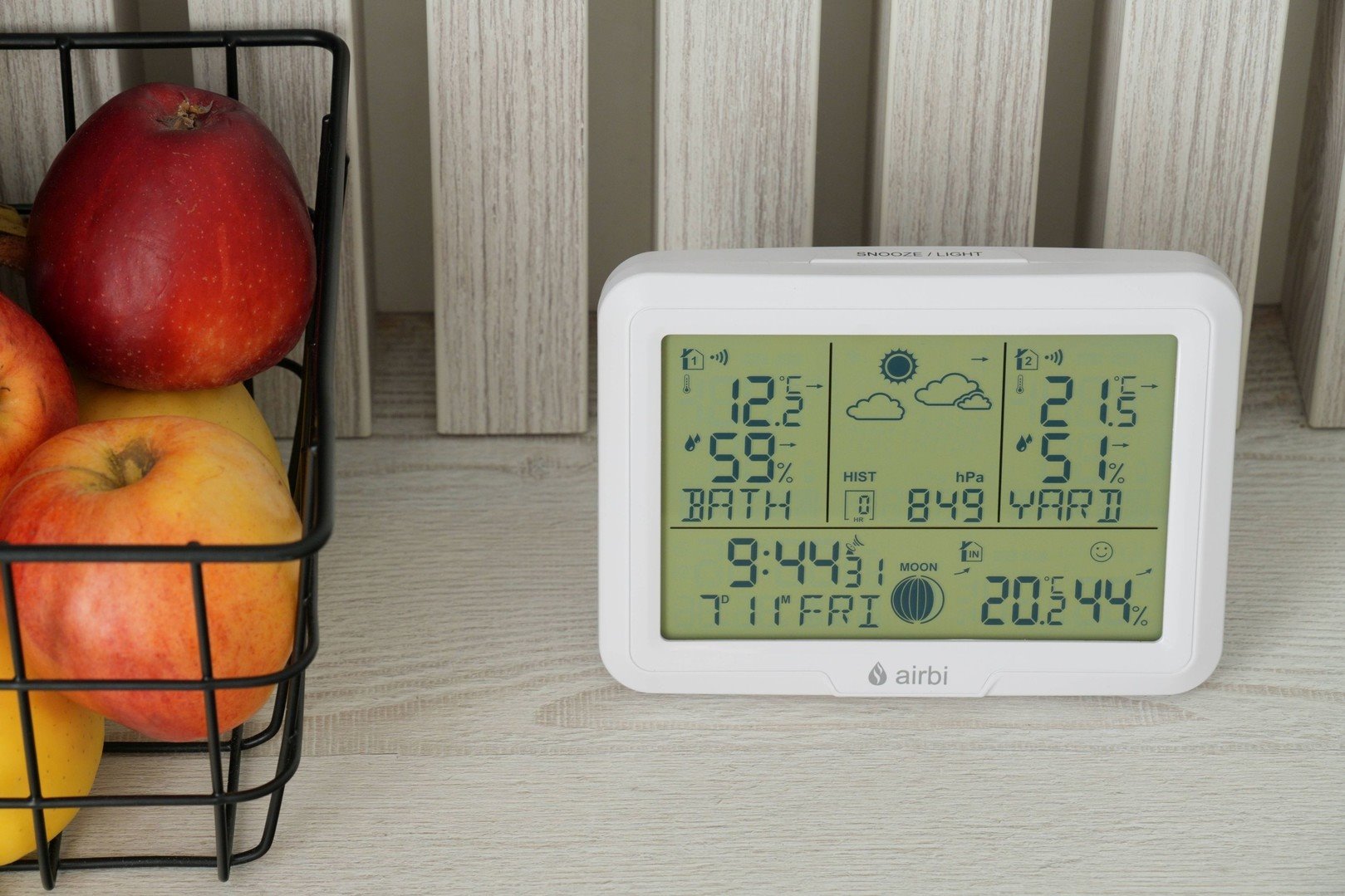 Airbi DUO - meteostanica s 2 bezdrôtovými snímačmi