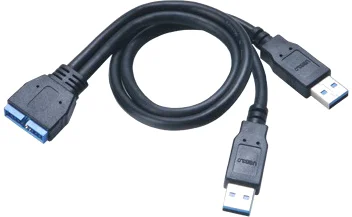 Akasa AK-CBUB12-30BK Kábel USB 3.0 externý USB kábel, 30cm