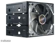 AKASA AK-HDA-07 Cagestor C31 4xHDD disky 3,5" do 3x 5,25"