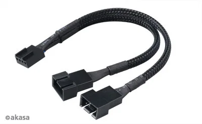 AKASA delený kábel AK-CBFA04-15 4PIN konektory pre PWM