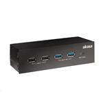 AKASA HUB USB InterConnect GX, 2x USB 3.1, 2x USB 2.0, USB-C, 5,25" predný panel, interný
