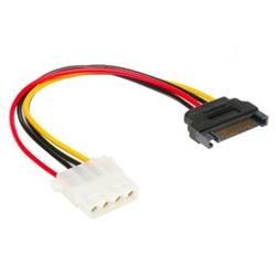 AKASA kabel redukce power SATA na Molex/ 4pin PSU Molex/ 15cm