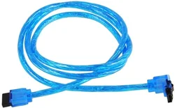 AKASA kabel SATA 3.0 cable 1m, UV modrý