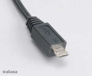 AKASA kabel USB 2.0 USB-A na microUSB, 1m