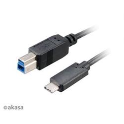 Akasa kabel USB 3.1 Type-C na Type-B, 1m