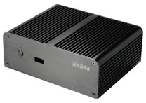 AKASA Newton T, mini ITX/ NUC/ 2.5" pozice pro HDD/ 2x serial port/ bez zdroje/ černý
