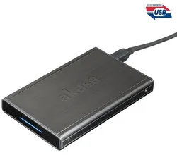 AKASA Noir S 2.5" SATA, USB 3.0, Al, hliníkový