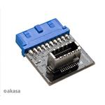 AKASA redukce AK-CBUB51-BK 20-pin USB 3.1