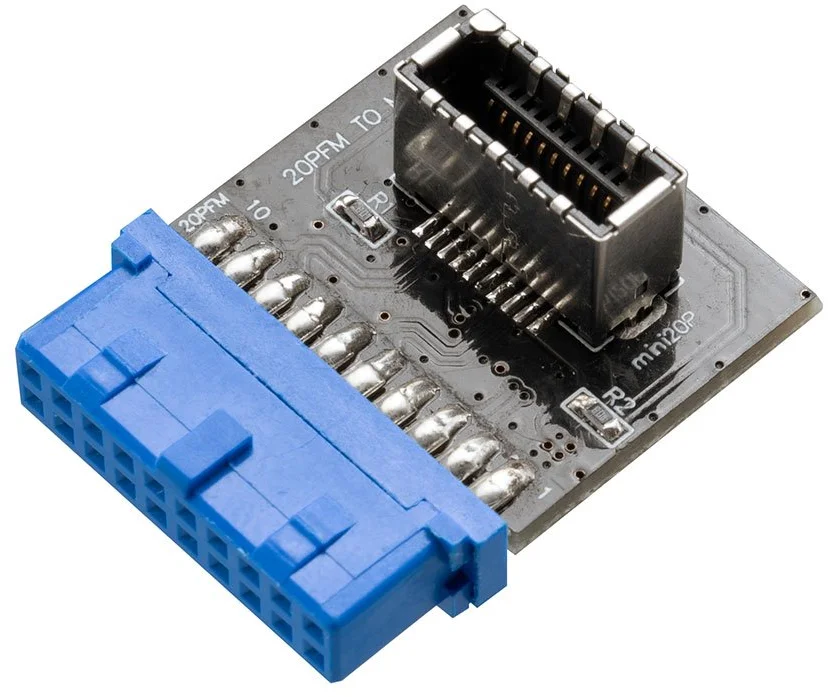 AKASA redukce AK-CBUB51-BK 20-pin USB 3.1