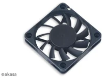 AKASA ventilátor DFC601012H 6cm/ výška 1cm/ kuličkové ložisko/ černý